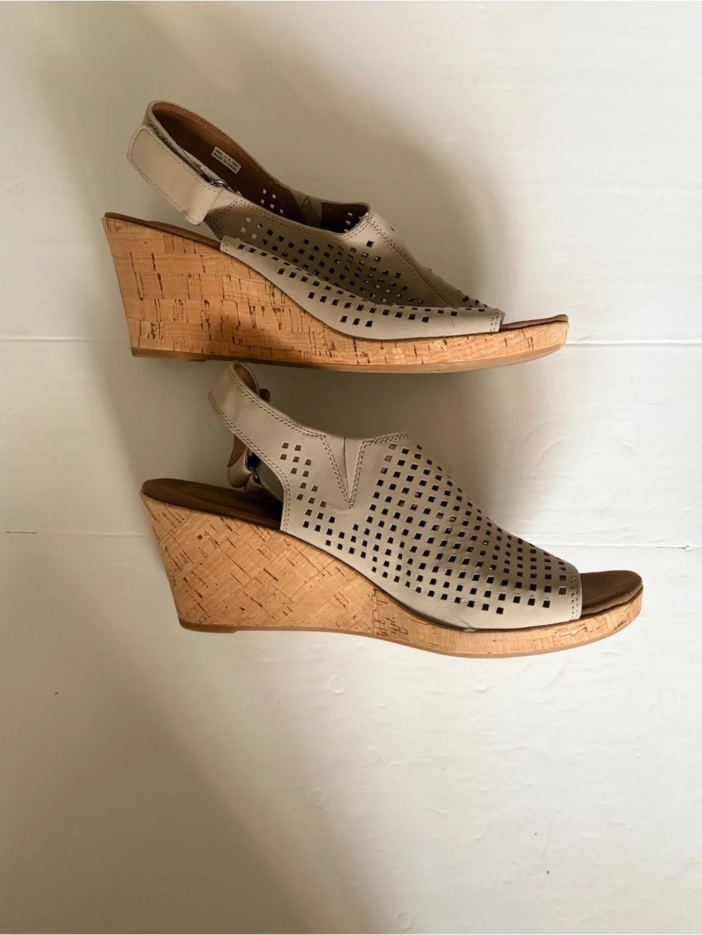 Rockport Taupe Perforated Slingback Sandals - Picture 3 of 6